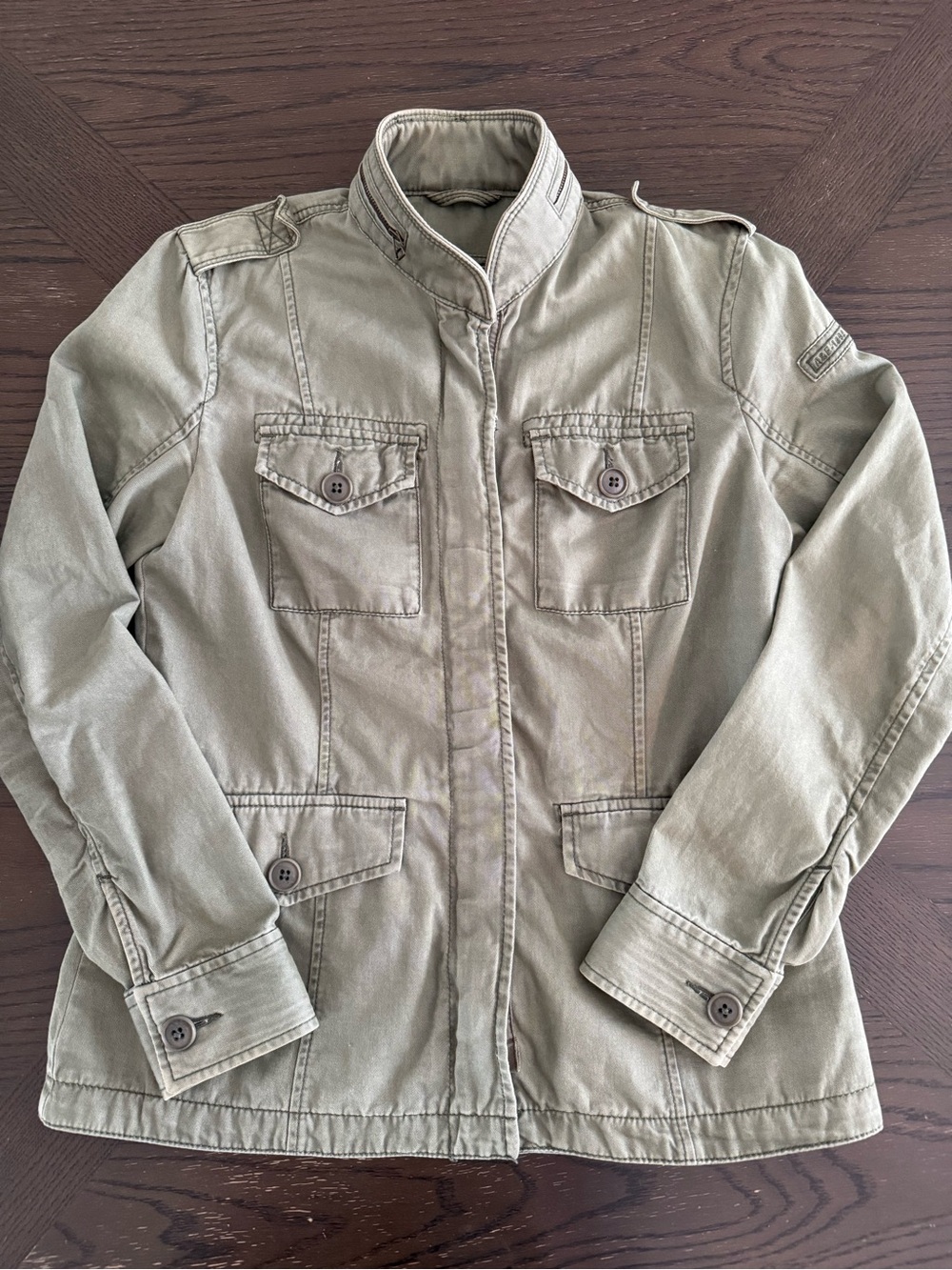 Abercrombie & Fitch Olive Utility Field Jacket